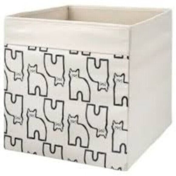 IKEA DRONA Cat Print Limited Edition Storage Box for Kallax Unit - Picture 1 of 5